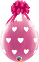 Diamond Clear Stuffing Big Hearts Globos de látex de 18″ (25 unidades)