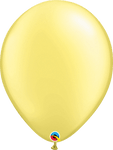 Qualatex Latex Pearl Lemon Chiffon 16″ Latex Balloons (50 count)