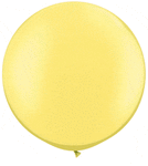 Qualatex Latex Pearl Lemon Chiffon 30″ Latex Balloons (2 count)