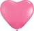 Qualatex Latex Rose 11″ Heart Latex Balloons (100)