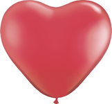 Globos Latex Corazón Rojo Rubí 11″ (100)