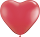 Ruby Red 11″ Heart Latex Balloons (100)