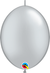 Qualatex Latex Silver 12″ QuickLink Latex Balloons (50)