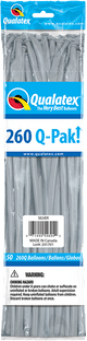 Silver 260Q Latex Balloons (50)