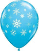 Snowflakes & Sparkles A-Round 11″ Latex Balloons (50)