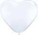 Globos Latex Blancos 11″ Corazón (100)