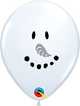 Globos de látex de 5″ con cara de sonrisa blanca y muñeco de nieve (100 unidades)
