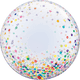 Globo de burbujas de puntos de confeti de colores de 24"