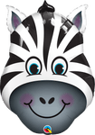 Qualatex Mylar & Foil 32" Zany Zebra Balloon