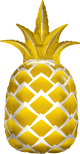 44" Gold Metallic Pineapple Balloon