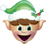 Qualatex Mylar & Foil Christmas Elf 35″ Balloon