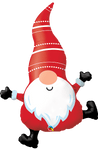 Qualatex Mylar & Foil Christmas Gnome 42″ Balloon