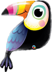 Qualatex Mylar & Foil Colorful Toucan 41″ Balloon