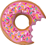 Qualatex Mylar & Foil Donut with Sprinkles 36" Giant Balloon