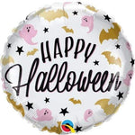 Qualatex Mylar & Foil Happy Halloween Glam Bat Ghost 18″ Balloon