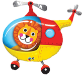 Lion in a Giant 35" Helicopter Balloon