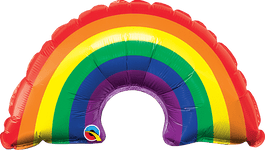 Qualatex Mylar & Foil Mini Bright Rainbow (requires heat-sealing) 14″ Balloon