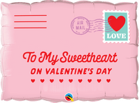 Qualatex Mylar & Foil Sweetheart Valentine's Day Letter 30″ Balloon