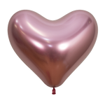 Reflex Pink Heart 14″ Latex Balloons by Betallic from Instaballoons