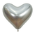 Reflex Silver Heart 14″ Latex Balloons by Betallic from Instaballoons