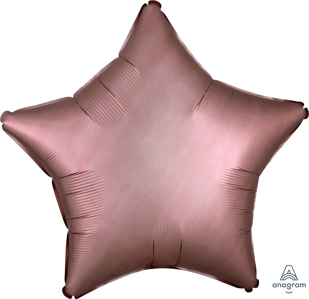 Rose Copper Satin Luxe Star 19″ Balloon – instaballoons Wholesale