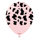 Safari Cow Print Macaron Pink 12″ Latex Balloons by Kalisan from Instaballoons