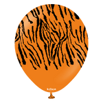 Safari Tiger Print Orange 12″ Latex Balloons by Kalisan from Instaballoons