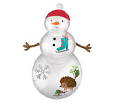 Satin Woodland Snowman 38″ Foil Balloon by Anagram from Instaballoons