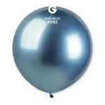 Shiny Blue 19″ Latex Balloons by Gemar from Instaballoons