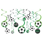 Soccer Spiral Decorations by Amscan from Instaballoons