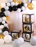 SoNice Balloon Accessories Black LOVE 12″ Balloon Boxes