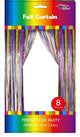 Rainbow Fringe Metallic Foil Curtain