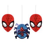 Spiderman Honeycomb Decorations  by Amscan from Instaballoons