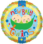 SV Baby Twins 2 Peas 18″ Foil Balloon by Convergram from Instaballoons