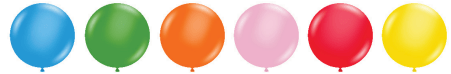 Tuftex Latex Standard Assortment 24″ Latex Balloons (25 count)