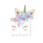 Unicorn Baby Invitations by Convergram from Instaballoons