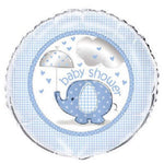 Unique Baby Shower Blue Umbrellaphants 18″ Balloon