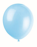 Unique Latex Baby Blue Helium Quality 12″ Latex Balloons (10)