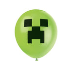 Unique Latex Minecraft 12" Latex Balloons (pack of 8)