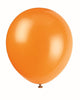 Pumpkin Orange Helium Quality 12″ Latex Balloons (10)