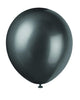 Shadow Black Pearlized 12″ Latex Balloons (8)