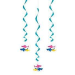Unique Party Supplies Baby Shark Swirl Decorations  26″ (3 count)
