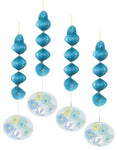Unique Party Supplies Baby Stitch Blue Hanging. Decorations (4 count)