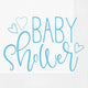 Blue Hearts Baby Shower Luncheon Napkins (16 count)