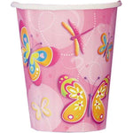 Unique Party Supplies Butterflies & Dragonflies Cups 9oz (8 count)