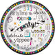 Doodle Birthday Paper Plates 7″ (8 count)