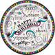 Doodle Birthday Paper Plates 9″ (8 count)