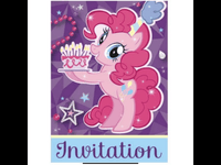 Unique Party Supplies My Little Pony Invitations (8 count)
