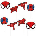 Unique Party Supplies Photo Booth Props Spiderman (8 count)