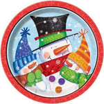 Unique Party Supplies Snowman Buddies Holiday Plates 9″ (8 count)